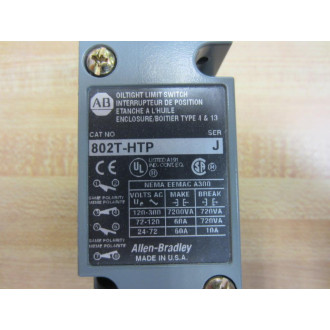 Allen Bradley 802T-HTP Limit Switch 802THTP Series J