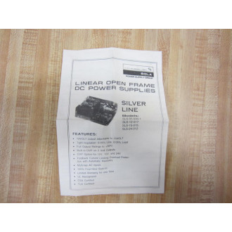 Sola SLS-05-030-1 Power Supply SLS050301