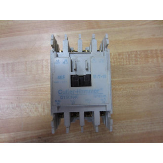 Cutler Hammer D15CR40 Eaton Relay - 4 Poles - Used