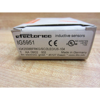IFM Efector IGK2008BFRKGSC2LEDUS-104-IR Sensor IG5951