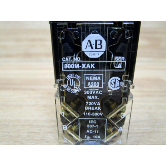 Allen Bradley 800MR-JH2KBK Selector Switch 800MRJH2KBK Series C