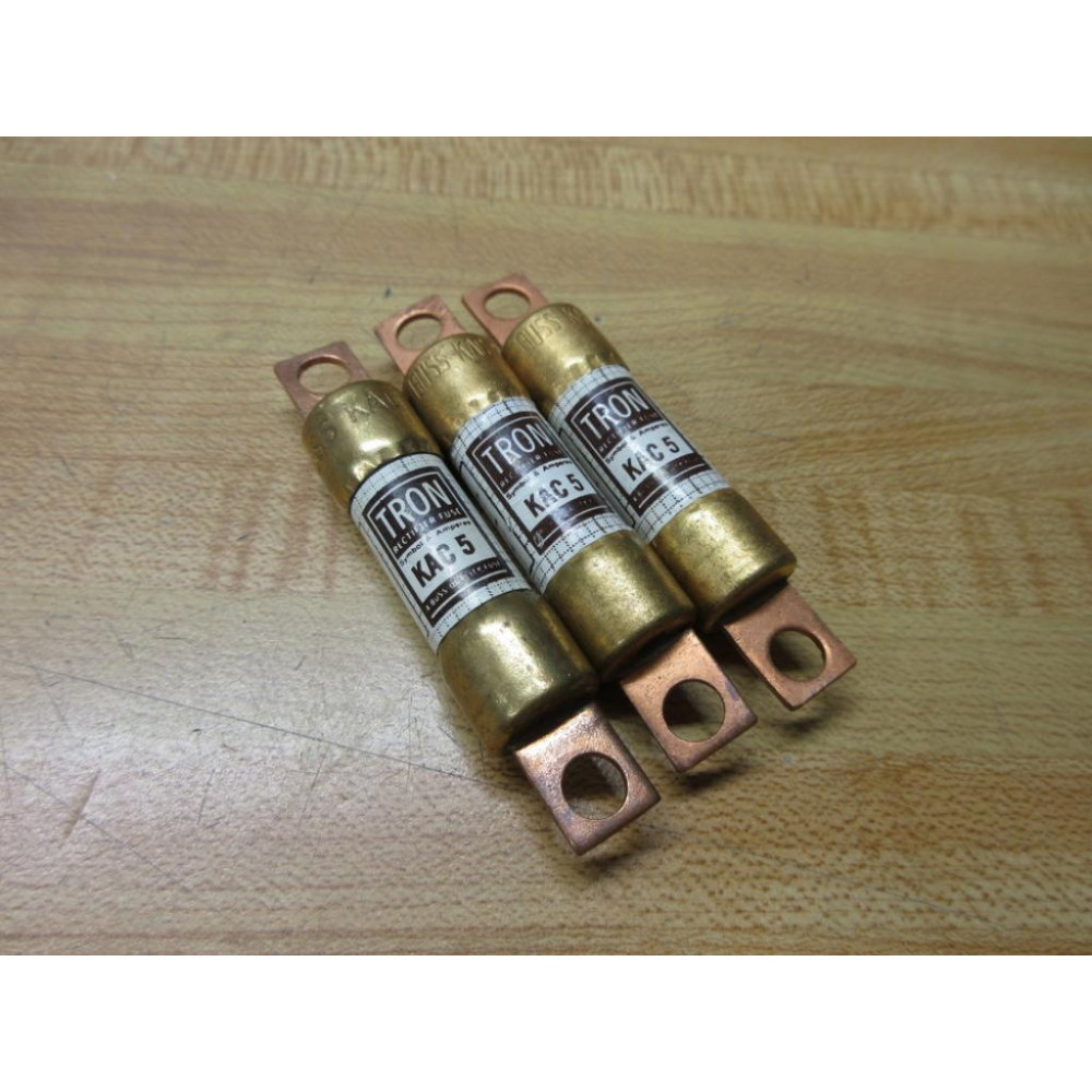 Buss KAC-5 Bussmann Fuse KAC5 (Pack of 3) - New No Box