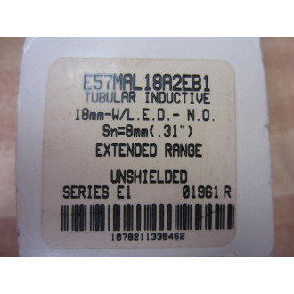 Cutler Hammer E57MAL18A2EB1 Eaton Proximity Switch Series E1
