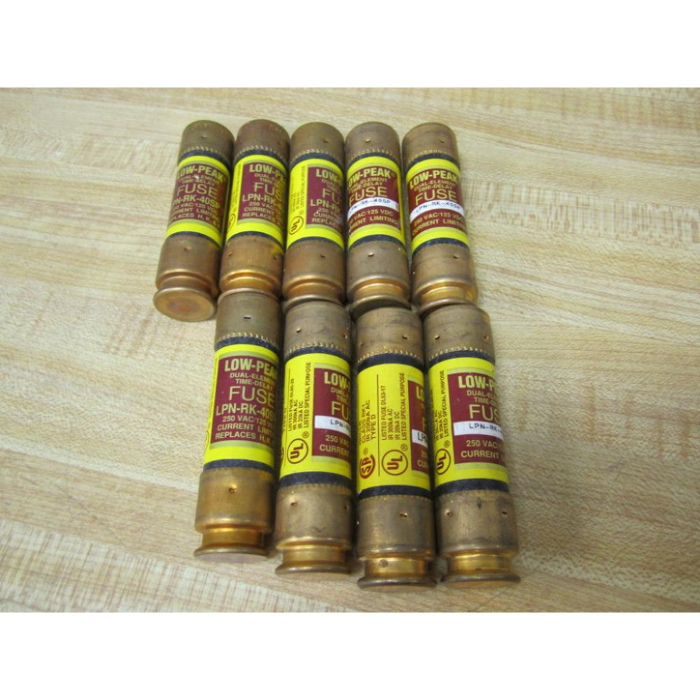 Bussmann LPN-RK-40SP Fuse LPNRK40SP (Pack of 9) - New No Box