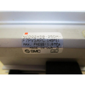 SMC NCDQ2A50-25DM-F7PVSAPC Cylinder NCDQ2A5025DMF7PVSAPC - New No Box