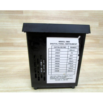 Simpson Electric Company 24503 Digital Panel Instrument - Used