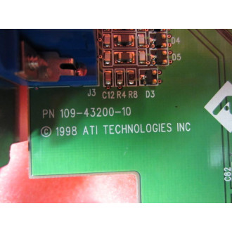 ATI 109-43200-10 3D Rage Pro AGP Video Card 4MB  1094320010 - Used