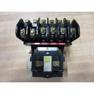 Square D 8501-HLO 60 Latching Relay 8501 HL0 60 Series B - Used