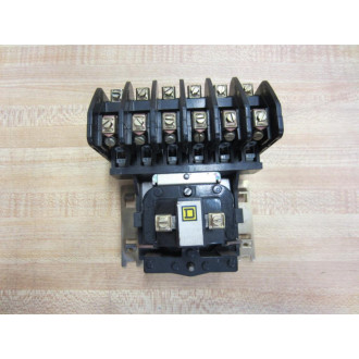 Square D 8501 H0-60 AC Control Relay Series D - Used