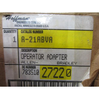 Hoffman A-21ABVA Opeator Adapter
