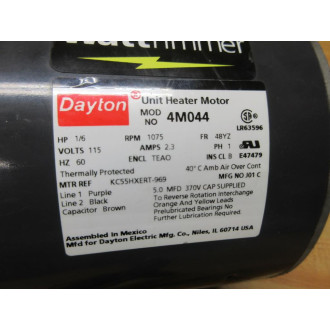 Dayton 4M044 Wattrimmer Unit Heater Motor - Used