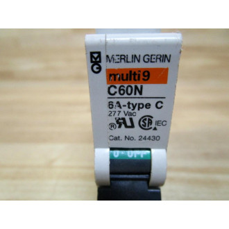 Merlin Gerin 24430 Square D Breaker 6A MG24430 Schneider - Used