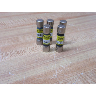 Littelfuse FLQ 3 Time Delay Fuse 3 Amp FLQ3 (Pack of 5) - New No Box