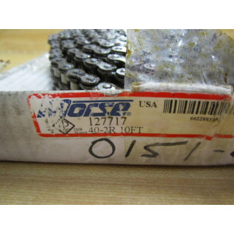Morse 127717 Roller Chain Double Riveted 40-2R 10Ft