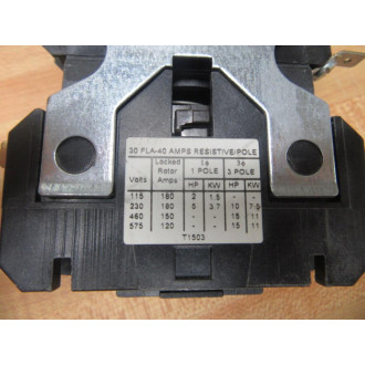 Cutler Hammer C25DND330 Contactor 30A 3 Pole - New No Box