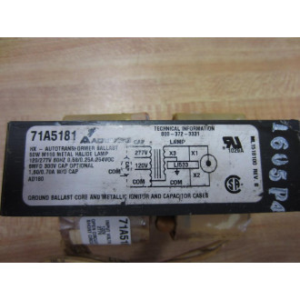 Advance 71A5181 Autotransformer Ballast - Used