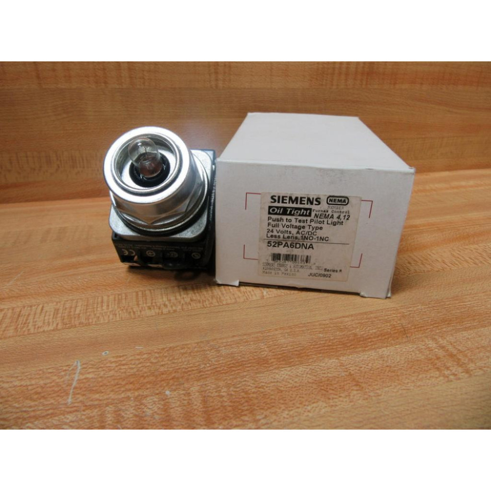 Siemens Furnas 52PA6DNA Pushbutton Illuminated