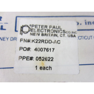 Peter Paul Electronics K22RDD-AC Repair Kit w GP-418