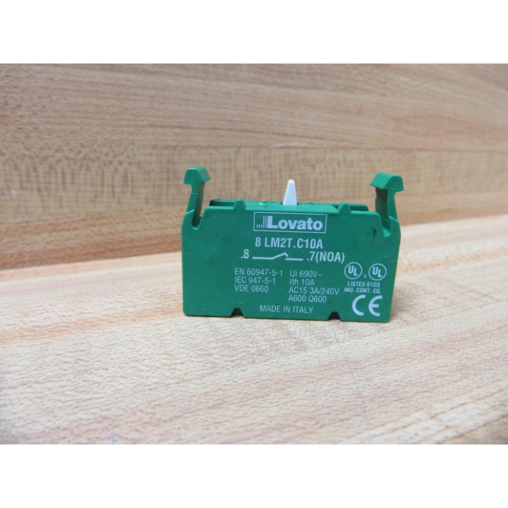 Lovato 8 LM2T.C10A Auxiliary Contact 8LM2TC10A - New No Box