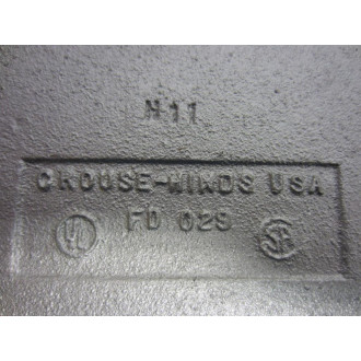 Crouse & Hinds FD029 Condulet Cast Device Box 1BB3BB