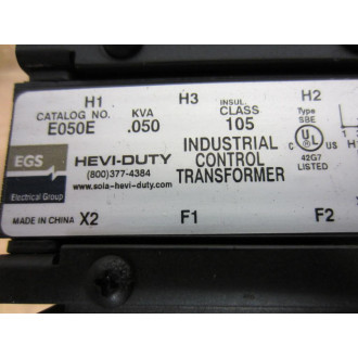 Sola Hevi Duty E050E Industrial Control Transformer - Used