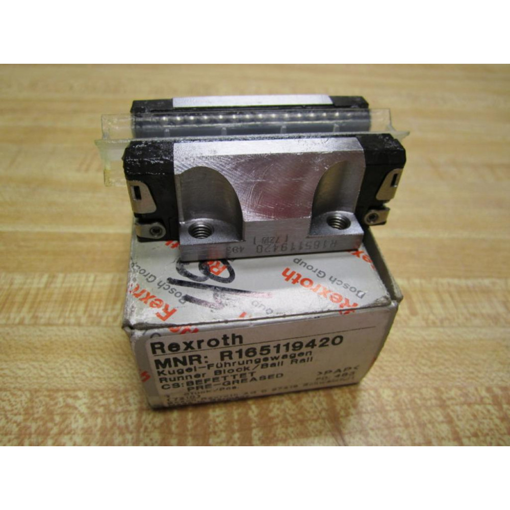 Rexroth Bosch Group R165119420 Ball Rail Runner Block