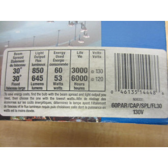 Sylvania PAR 38 Lamp 60PARCAPSPLFL30  - 130V  60W