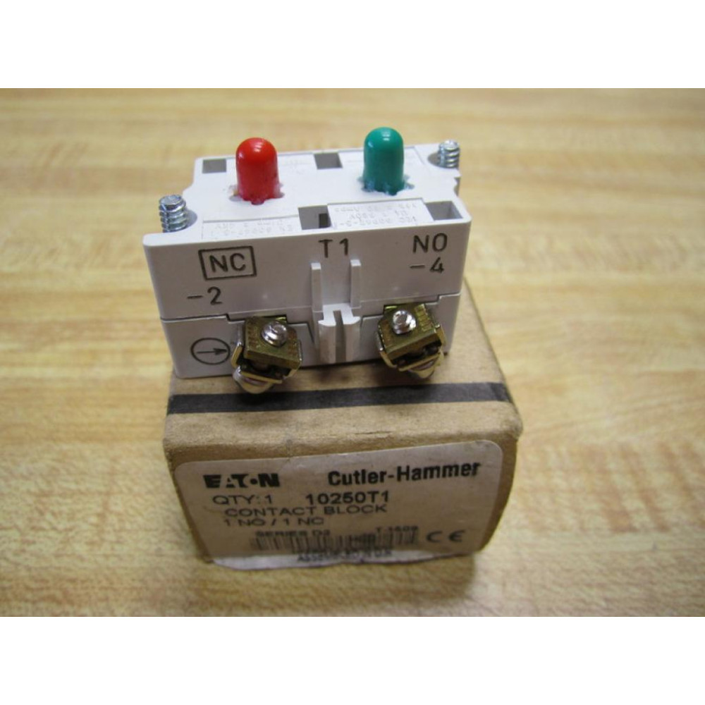 Cutler Hammer 10250T1 Contact Block 10250T91000T Grey 1 N.O. 1 N.C.