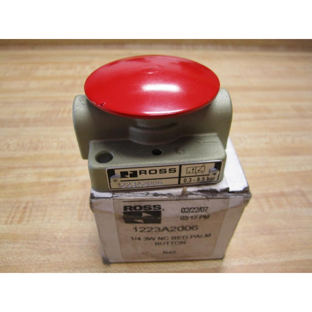 Ross 1223A2006 Push Button 14 3W NC Red