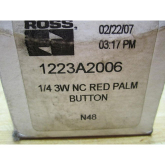 Ross 1223A2006 Push Button 14 3W NC Red
