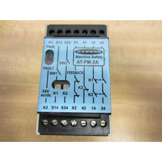 Banner AT-FM-2A Machine Safety Module 72050 ATFM2A - Used