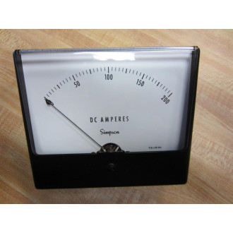 Simpson 1329 Meter 4.5 Inch 0-200 DC Amps