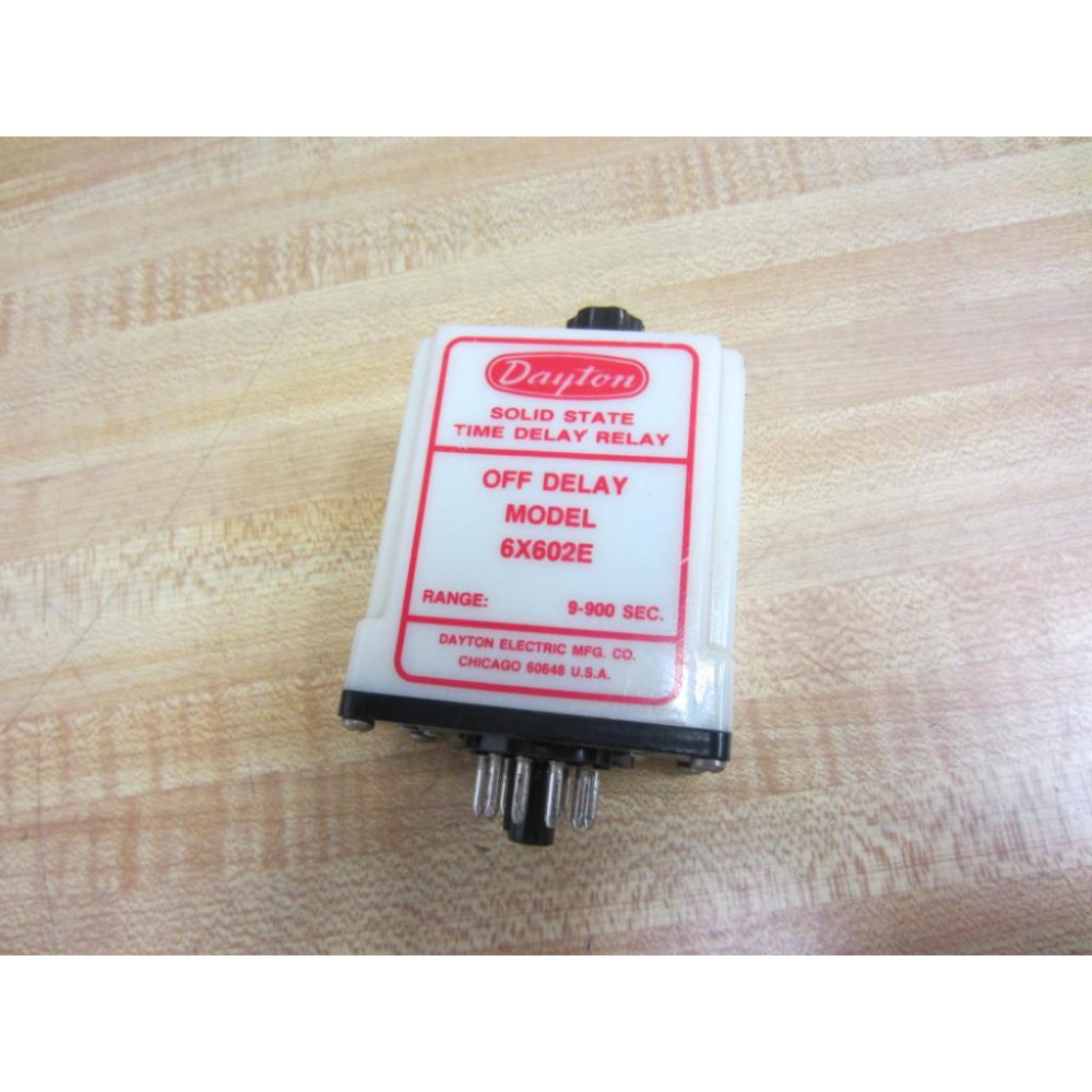 Dayton 6X602E Solid State Time Delay Relay - New No Box