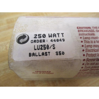 General Electric LU250S 250 Watt Lucalox Lamp