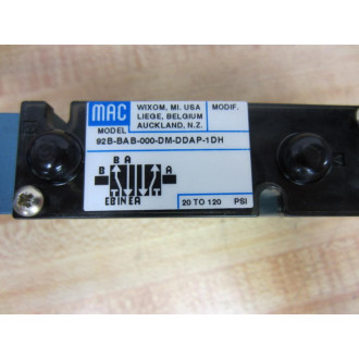 Mac Valves 92B-BAB-000-DM-DDAP-1DH 92BBAB000DMDDAP1DH Valve