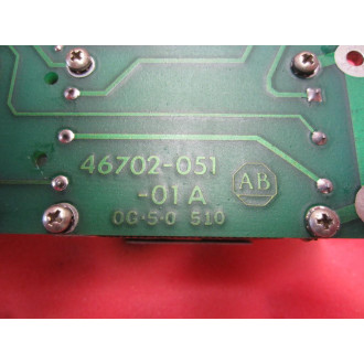 Allen Bradley 46702-051-01 Circuit Board 46702-052-51 A - Used