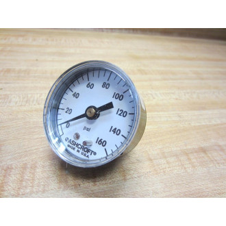 Ashcroft 20W1005 H 02B 160 Gauge 160 PSI 14" NPT Back Brass 20W1005H02B160