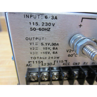 LH Research CM33-E1715115-230 Power Supply 975349-03 - Used