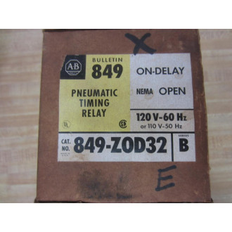 Allen Bradley 849-Z0D32 Timing Relay 849ZOD32 Series B Missing Part