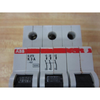 ABB S 273 K Circuit Breaker S273K 3A - Used