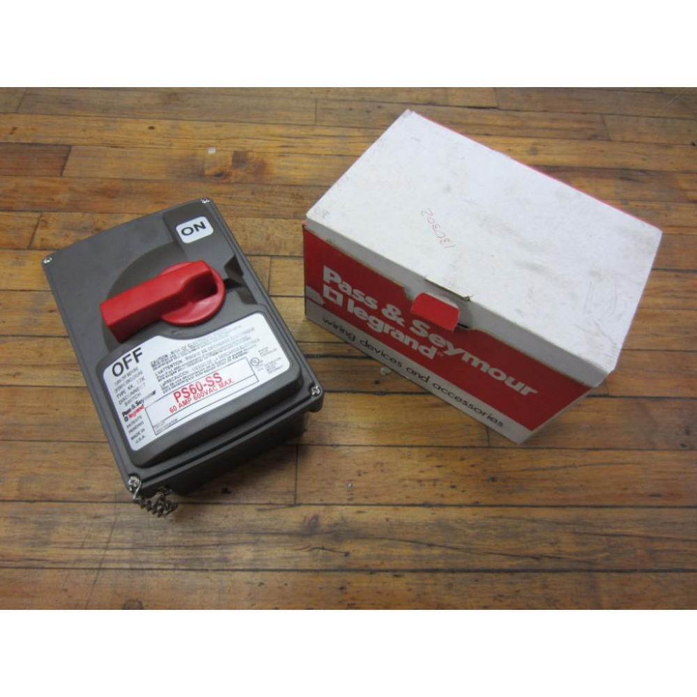 Pass & Seymour PS60-SS PS60SS Safety Switch