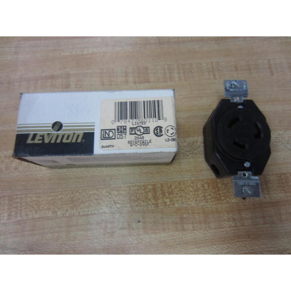 Leviton 2310 Locking Receptacle 20A 125V Black (Pack of 2)