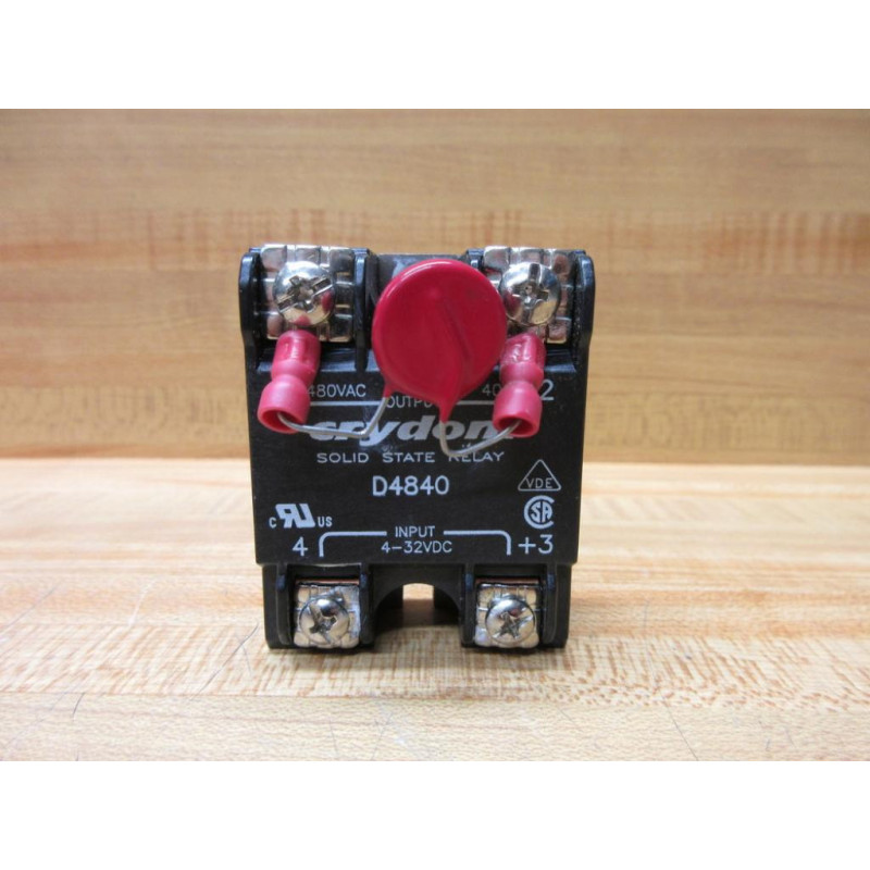 Crydom D4840 Solid State Relay 4-32VDC - Used Crydom D4840 Solid State Relay 4-32VDC - Used