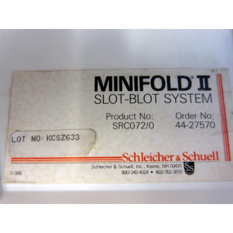 Schleicher & Schuell SRC0720 Manifold II Slot-Blot System 44-27570 - New No Box