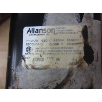 Allanson 1092 Transformer Cross Ref. 612-6A7 Type H 1092H