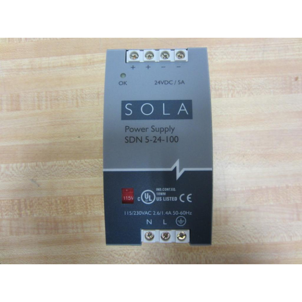 Sola SDN 5-24-100 Power Supply SDN524100 - New No Box