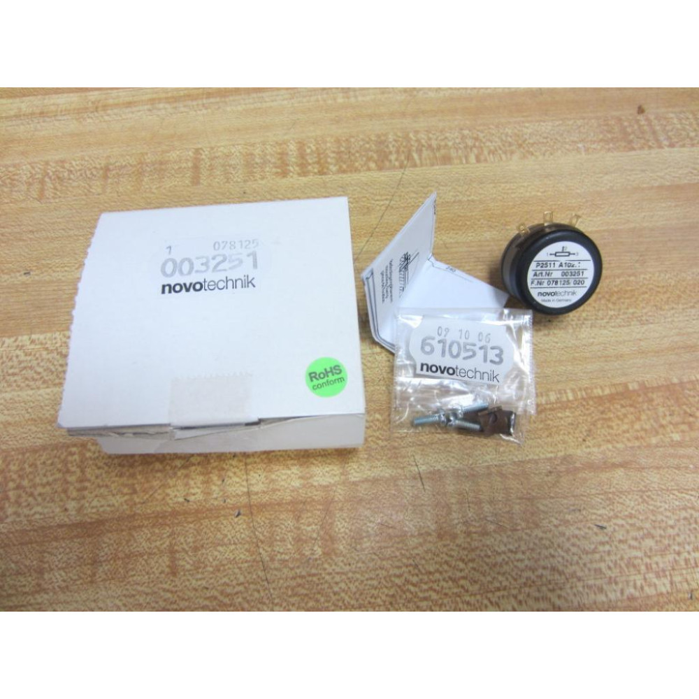 Novotechnik P2511 A102.1 Potentiometer F.Nr 078125020