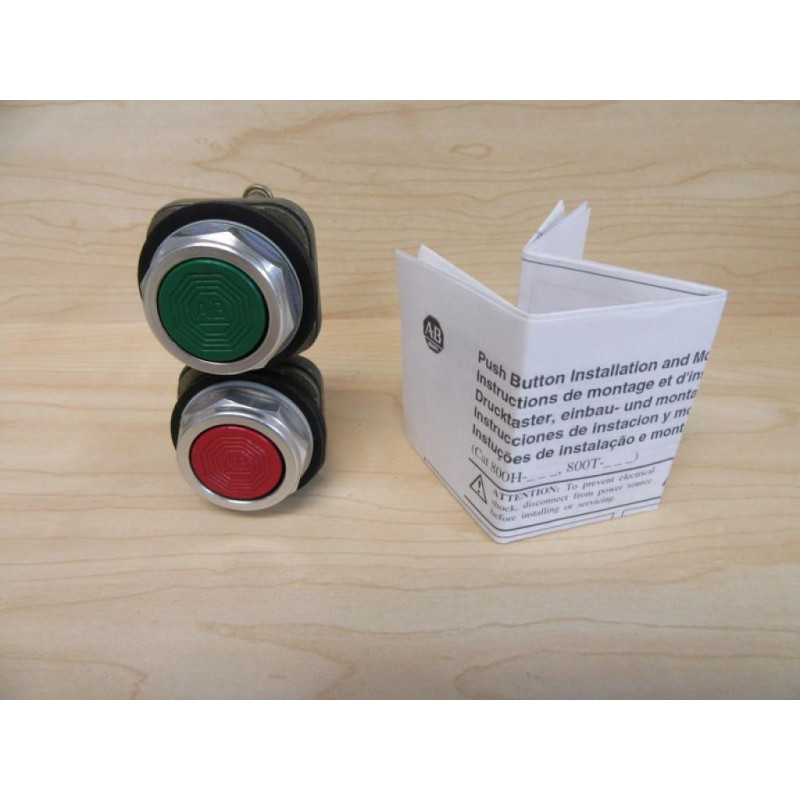 Allen Bradley 800T-NX1302 Interlocked Push Button Switches - New No Box