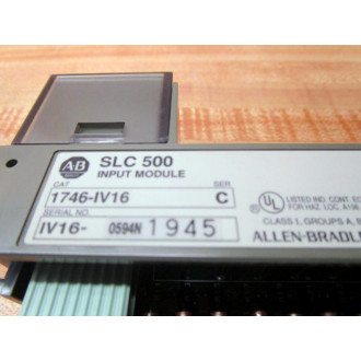 Allen Bradley 1746-IV16 Input  Module 1746-1V16 WO Door Series C - Used