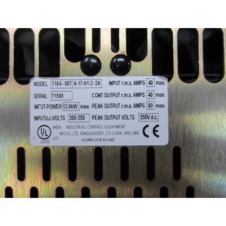 Moog T164-907A-17-H1-2-2A Power Supply T164907A17H122A - Used